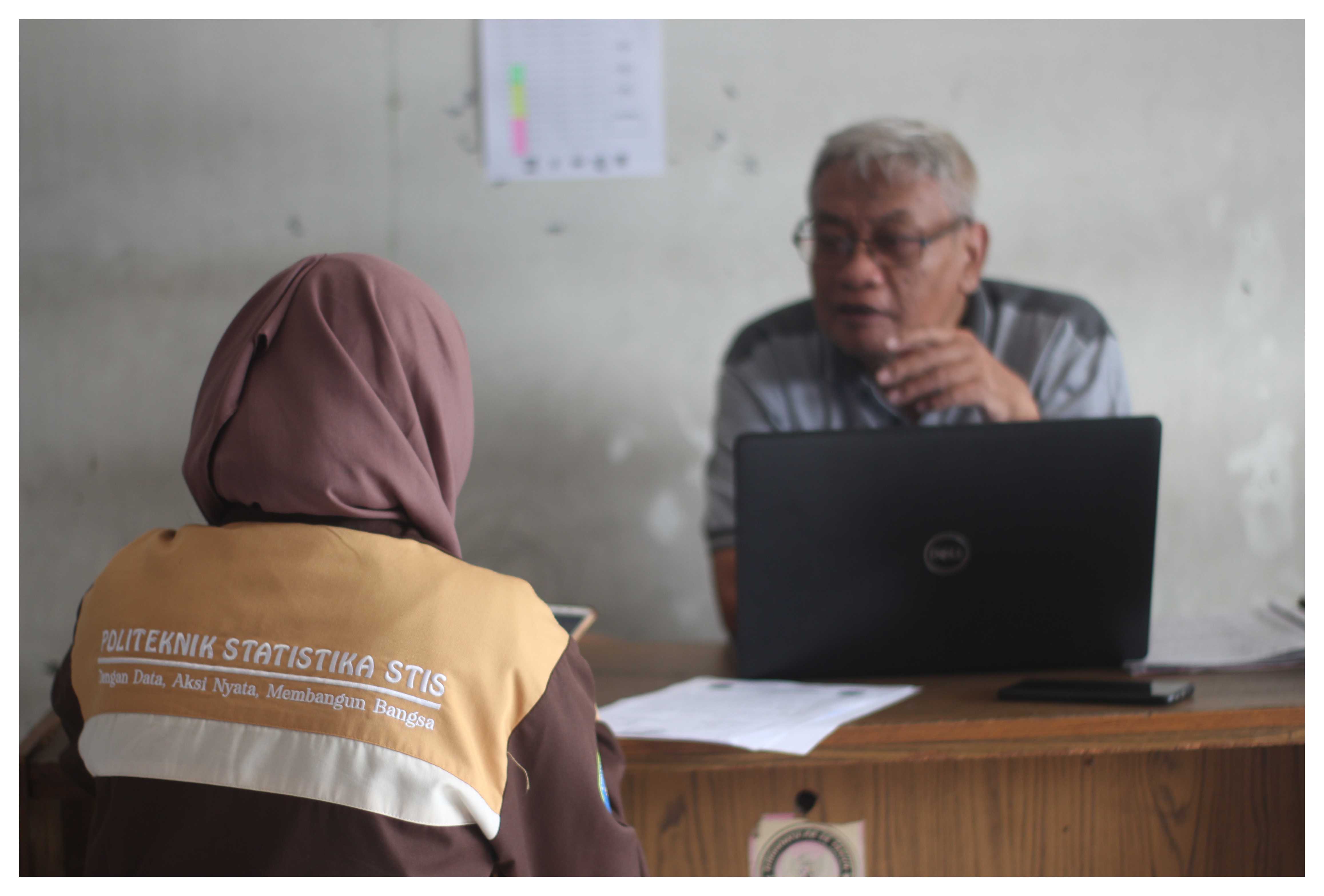 Pendataan Podes pada salah satu kantor kalurahan